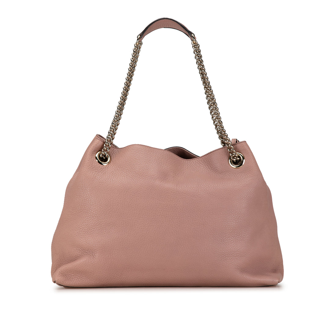 Medium Soho Chain Tote Pink - Gaby Paris