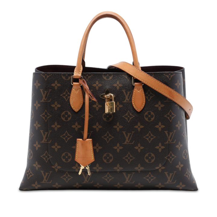 Flower Cabas Monogram Marron