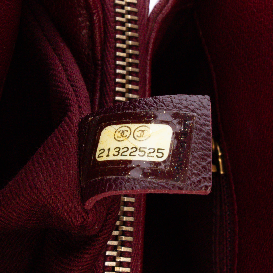 Paris Salzburg Small Patent and Goatskin CC Eyelet Tote Red - Gaby Paris