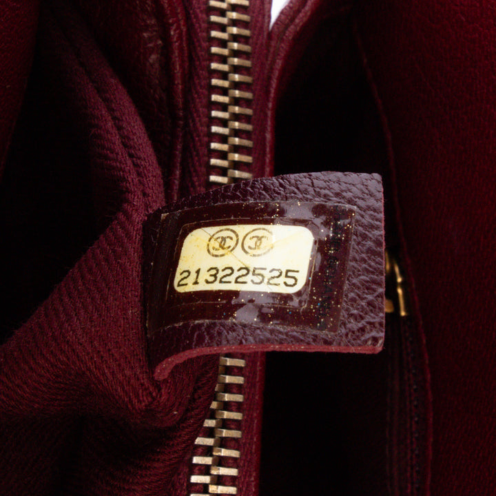 Paris Salzburg Small Patent and Goatskin CC Eyelet Tote Red - Gaby Paris