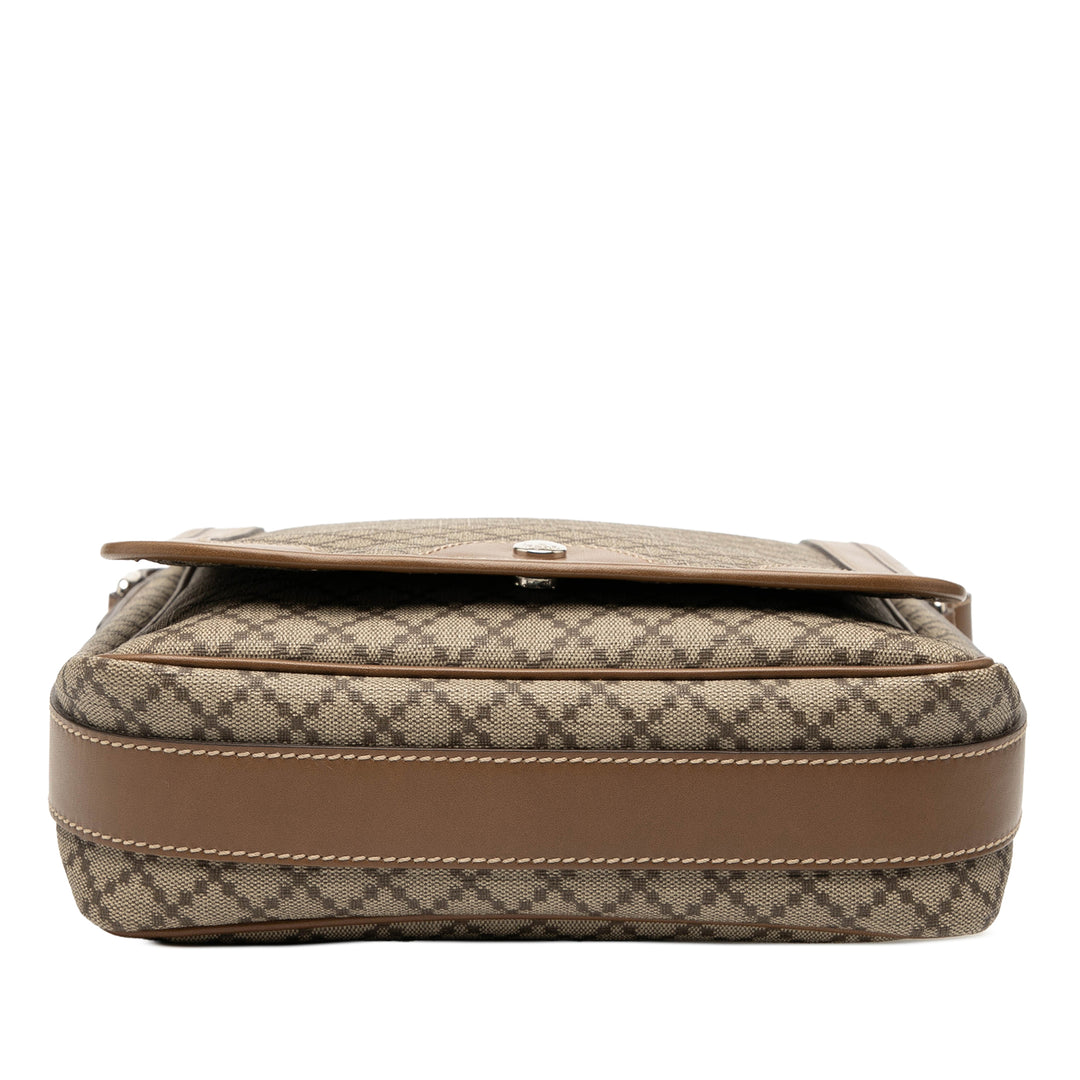 Gucci Diamante Coated Toile Sac porté croisé