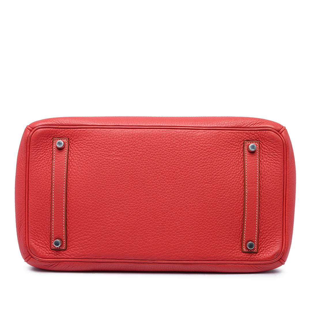 Hermès Sac à main Birkin Retourne 35 Clémence Rouge – vue 3 – GABY PARIS