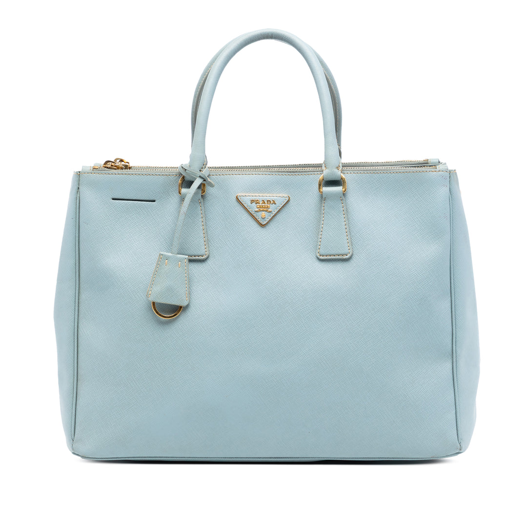 Prada Large Saffiano Lux Galleria Double Zip Sac