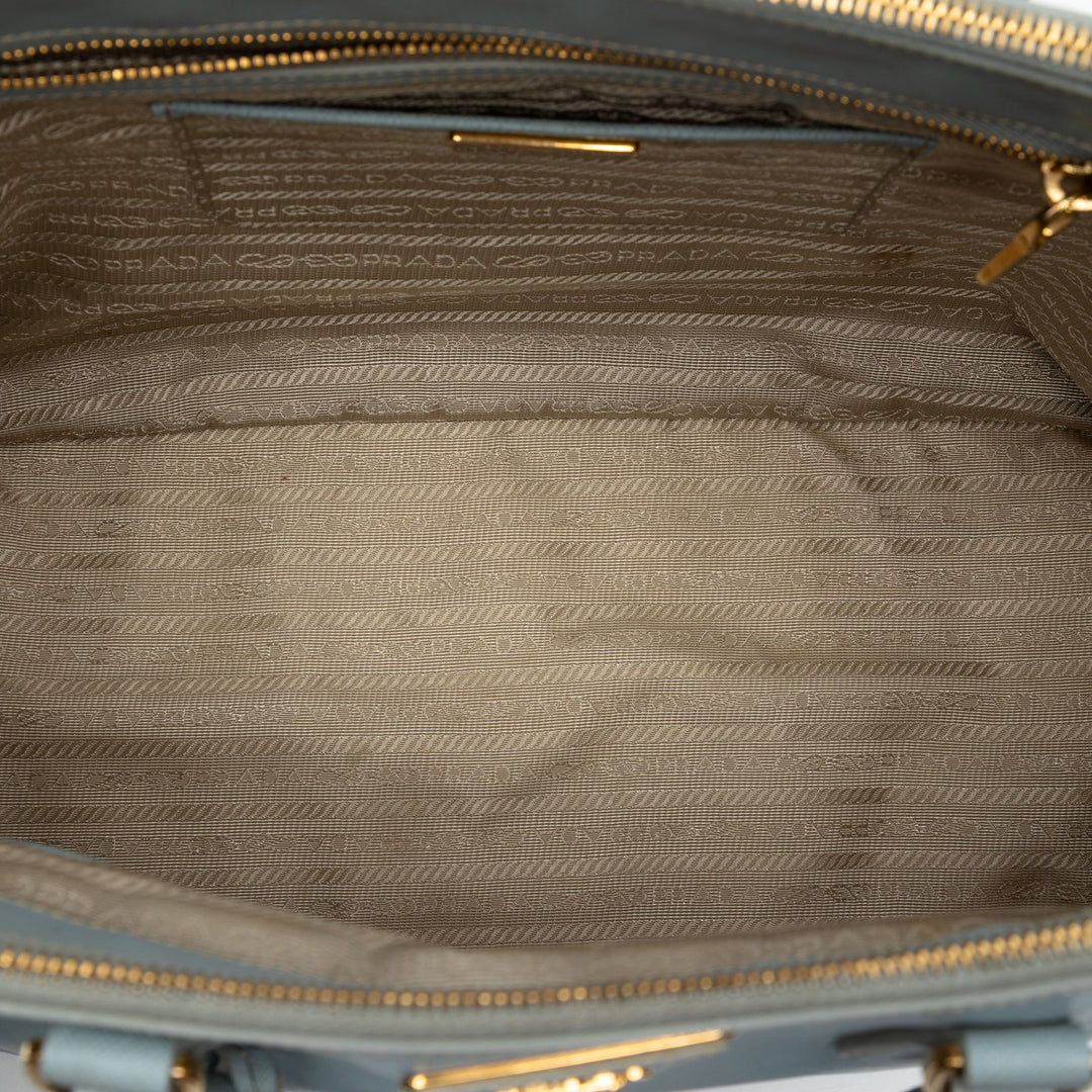 Prada Large Saffiano Lux Galleria Double Zip Sac
