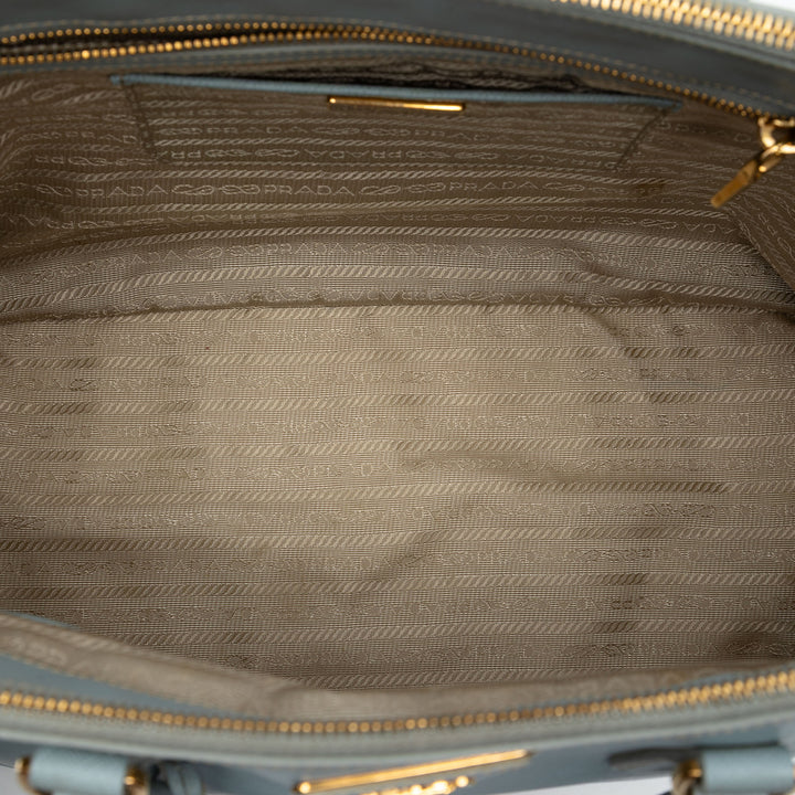 Prada Large Saffiano Lux Galleria Double Zip Sac
