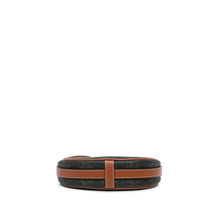 Mini Triomphe Coated Canvas Ava Shoulder Bag Brown - Gaby Paris