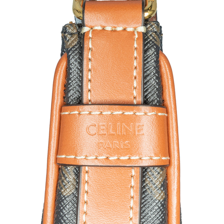 Mini Triomphe Coated Canvas Ava Shoulder Bag Brown - Gaby Paris