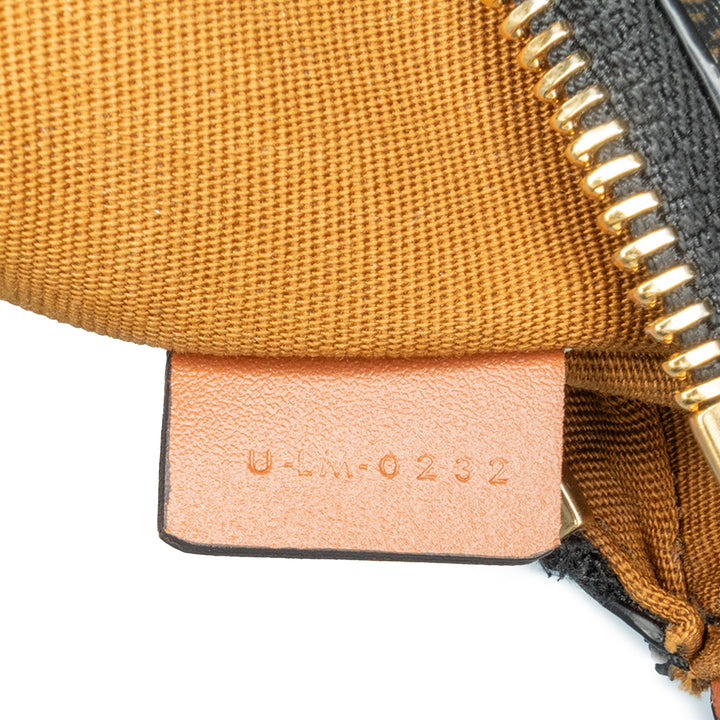 Mini Triomphe Coated Canvas Ava Shoulder Bag Brown - Gaby Paris