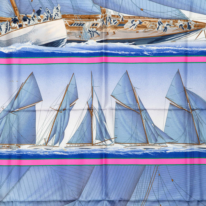 Hermès Rafales Foulard 90 Bleu