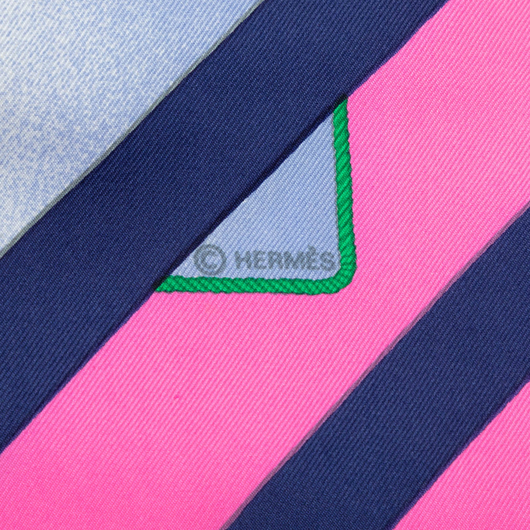 Hermès Rafales Foulard 90 Bleu