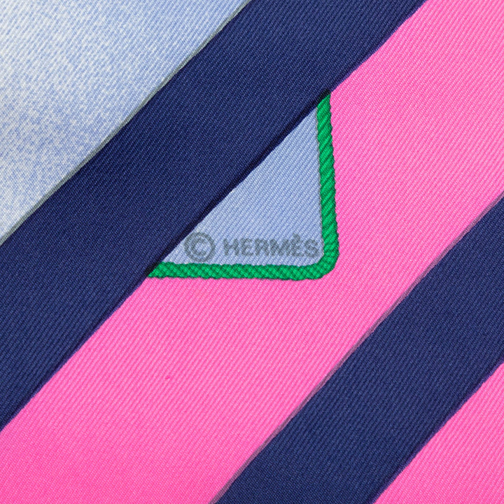 Hermès Rafales Foulard 90 Bleu