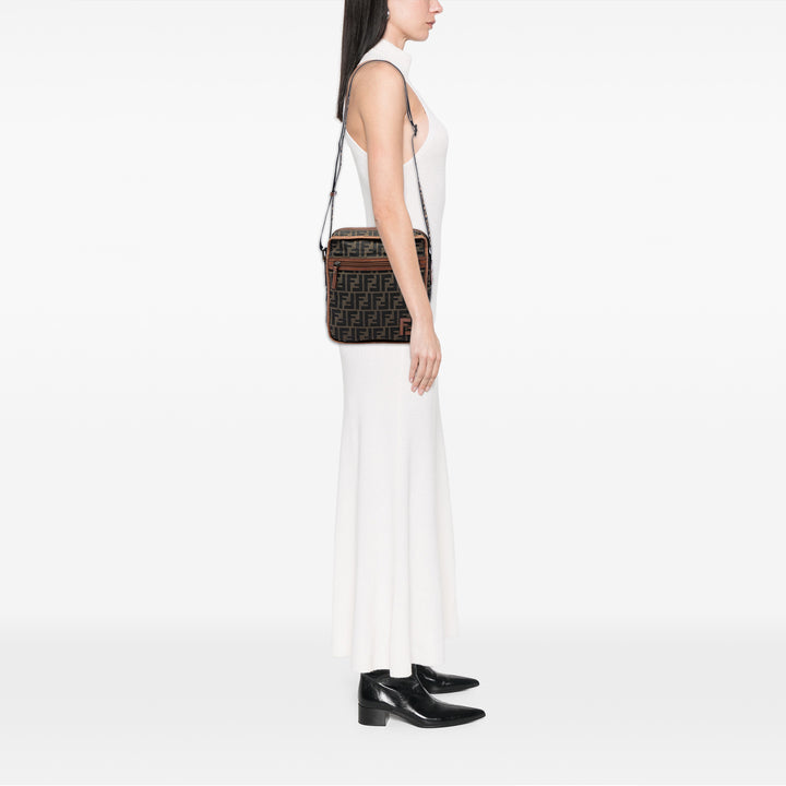 Fendi Zucca Toile Sac porté croisé
