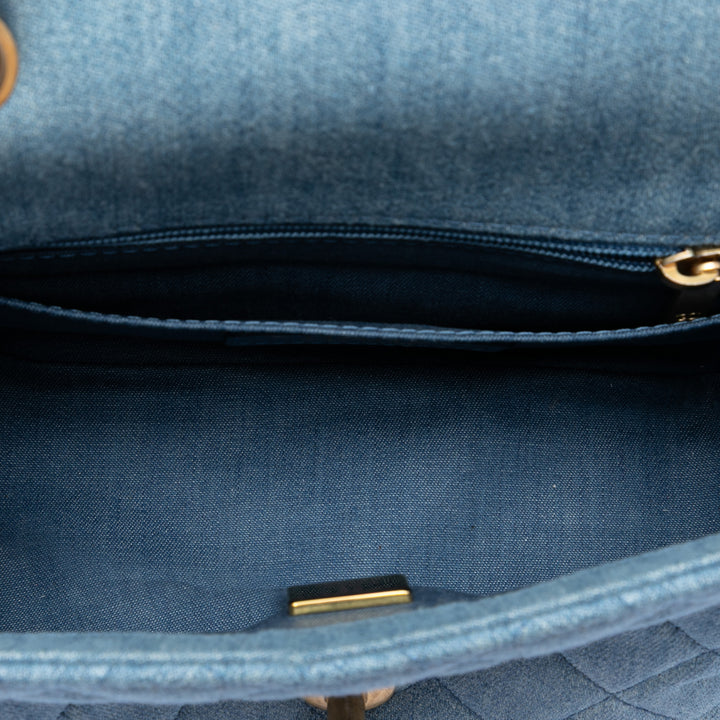 Chanel Mini Square Classic Jean Perle Crush Simple rabat