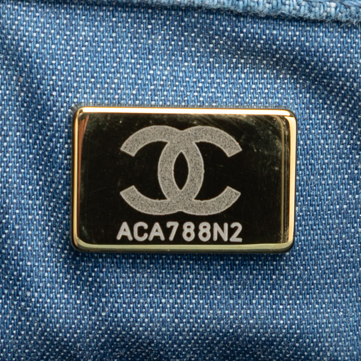 Chanel Mini Square Classic Jean Perle Crush Simple rabat