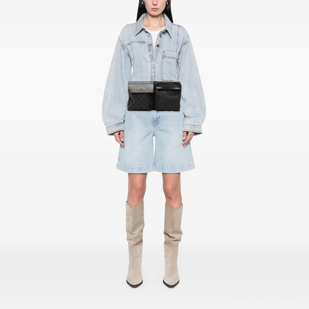 Gucci GG Toile Double Pocket Sac ceinture