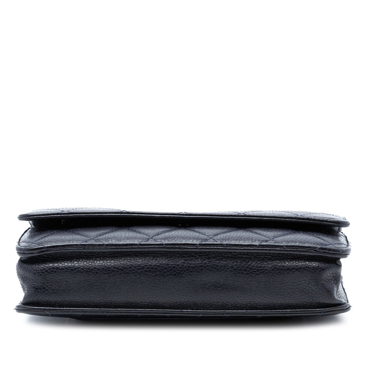 Chanel CC Matelassé Caviar Wallet on Chain