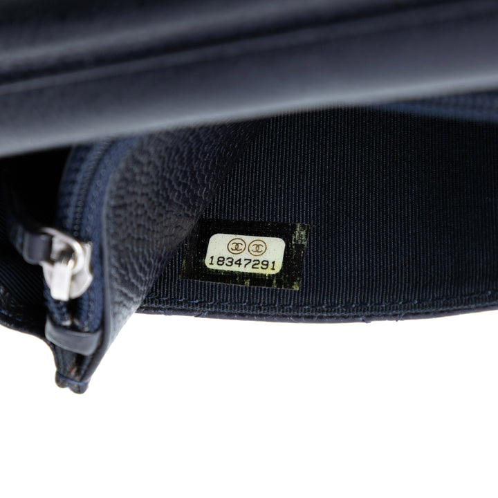 Chanel CC Matelassé Caviar Wallet on Chain