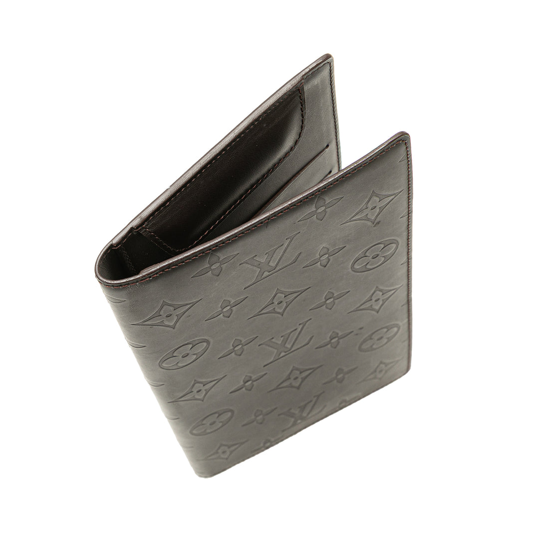 Monogram Glace Portefeuille Double Wallet Brown - Gaby Paris