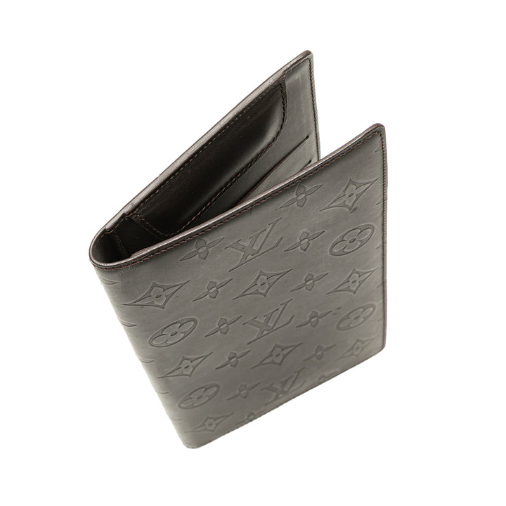 Monogram Glace Portefeuille Double Wallet Brown - Gaby Paris