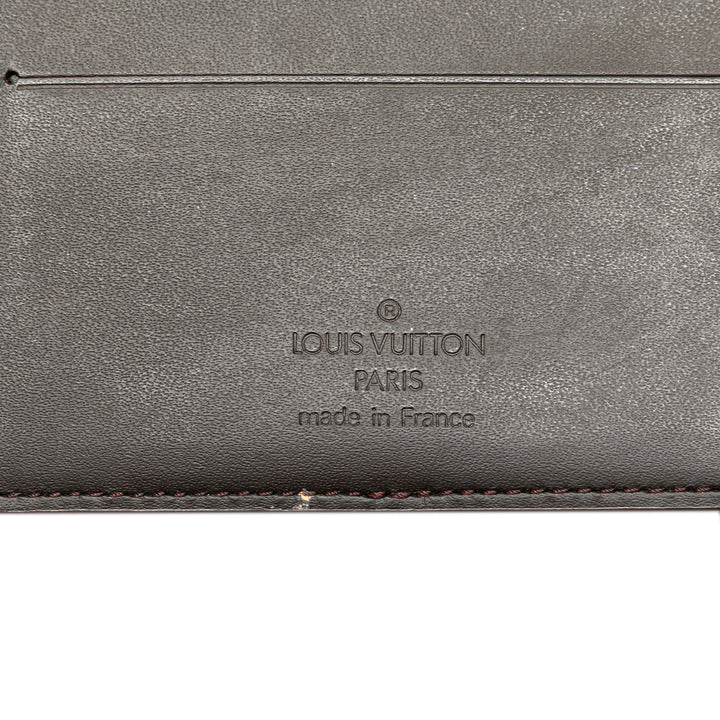Monogram Glace Portefeuille Double Wallet Brown - Gaby Paris