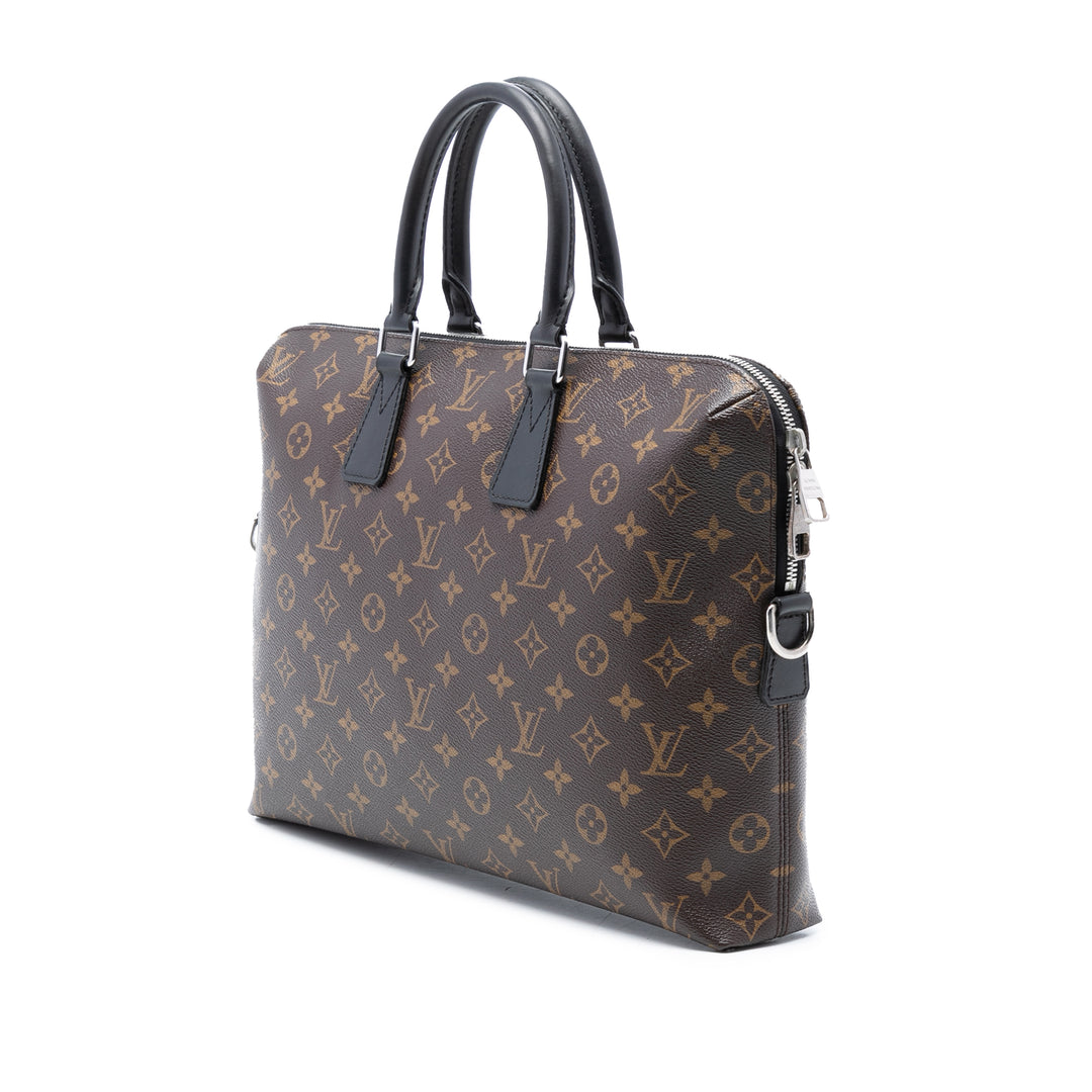 Louis Vuitton Monogram Macassar Porte Documents Jour