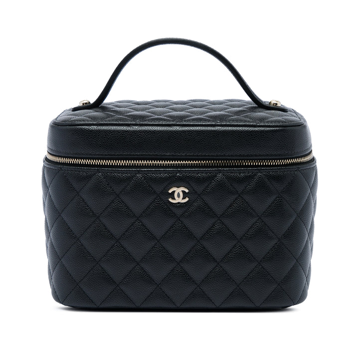 CC Matelassé Vanity Moyen Cuir caviar Noir