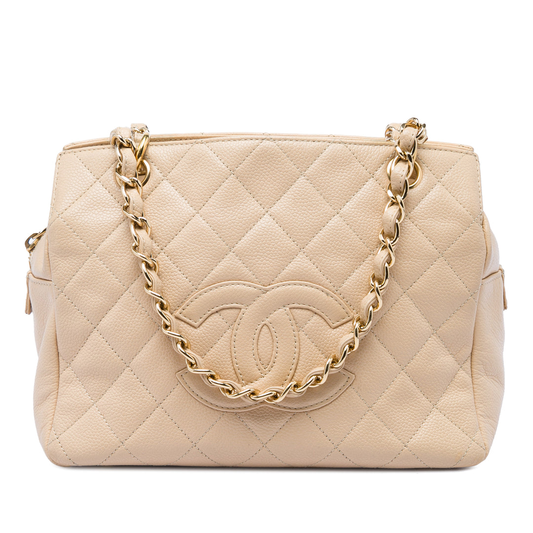 Chanel Petite Timeless Cabas Cuir caviar Marron
