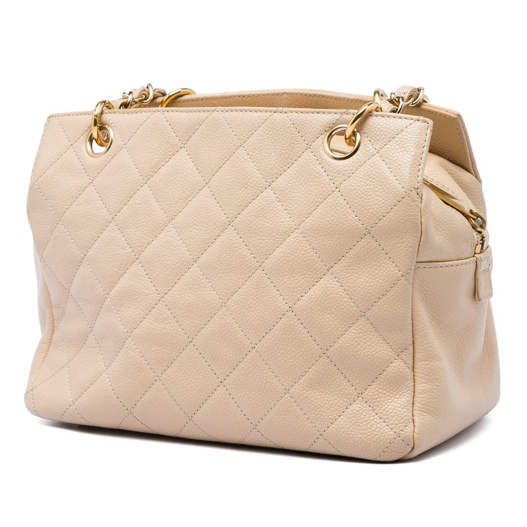 Chanel Petite Timeless Cabas Cuir caviar Marron