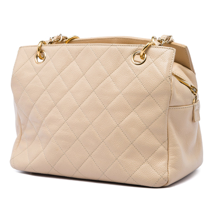 Chanel Petite Timeless Cabas Cuir caviar Marron