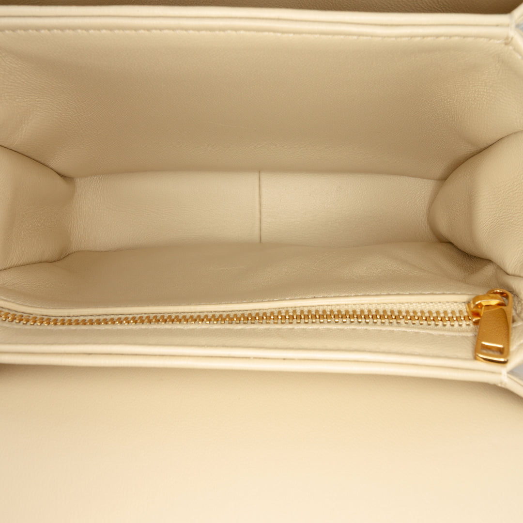 Celine Teen brillant Cuir de veau Triomphe Sac porté croisé
