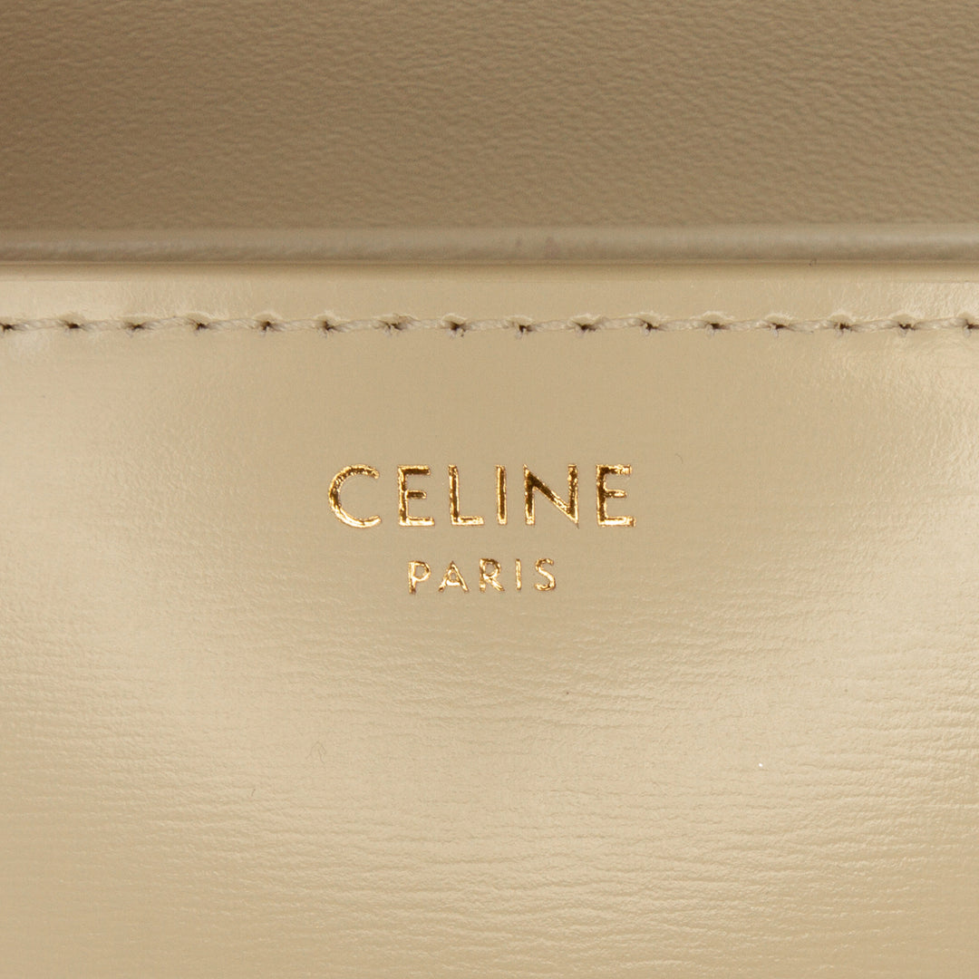 Celine Teen brillant Cuir de veau Triomphe Sac porté croisé