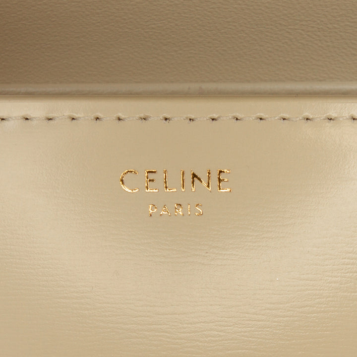 Celine Teen brillant Cuir de veau Triomphe Sac porté croisé