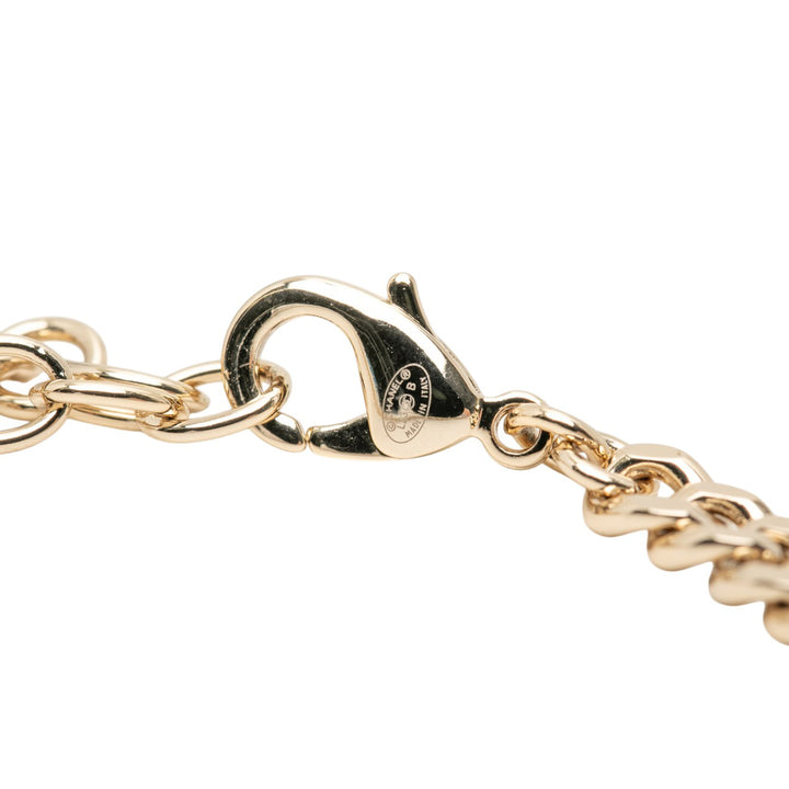 Chanel CC plaqué Strass Logo Choker Collier