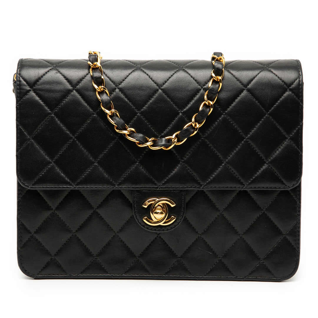 Chanel Small CC Matelassé Cuir d’agneau Simple rabat – GABY PARIS Authentique