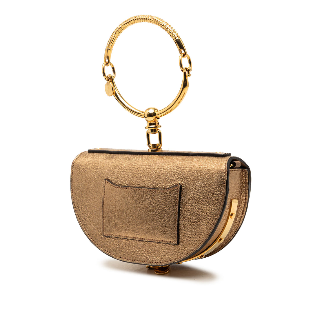 Chloé Metallic Cuir Nile Bracelet Minaudiere Sac