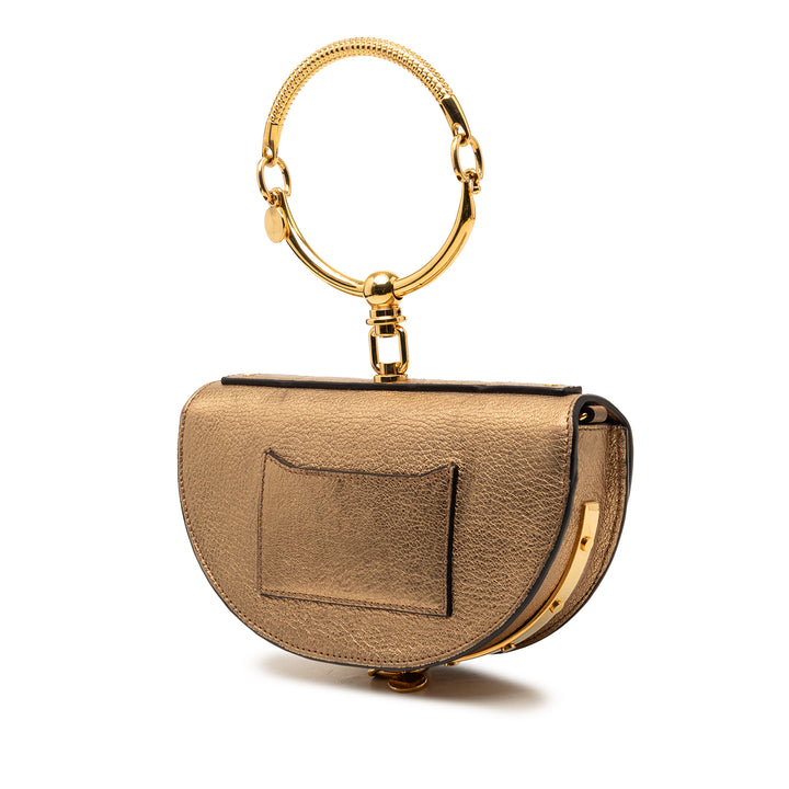 Chloé Metallic Cuir Nile Bracelet Minaudiere Sac
