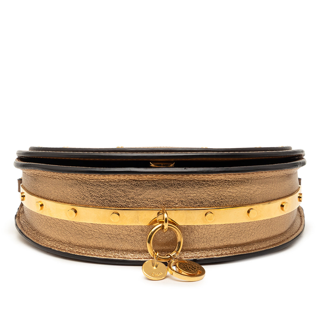 Chloé Metallic Cuir Nile Bracelet Minaudiere Sac
