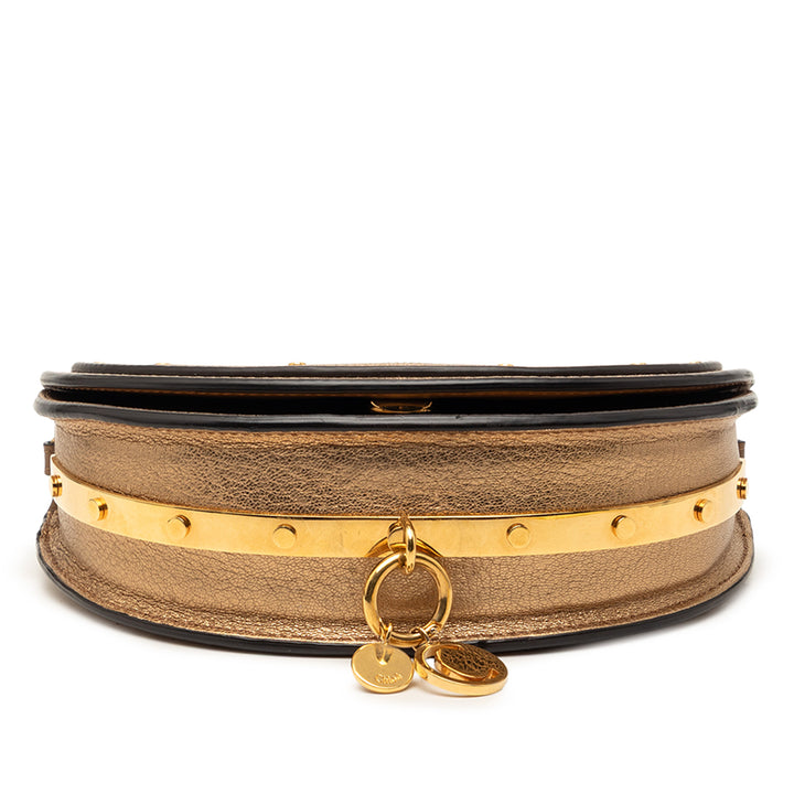 Chloé Metallic Cuir Nile Bracelet Minaudiere Sac
