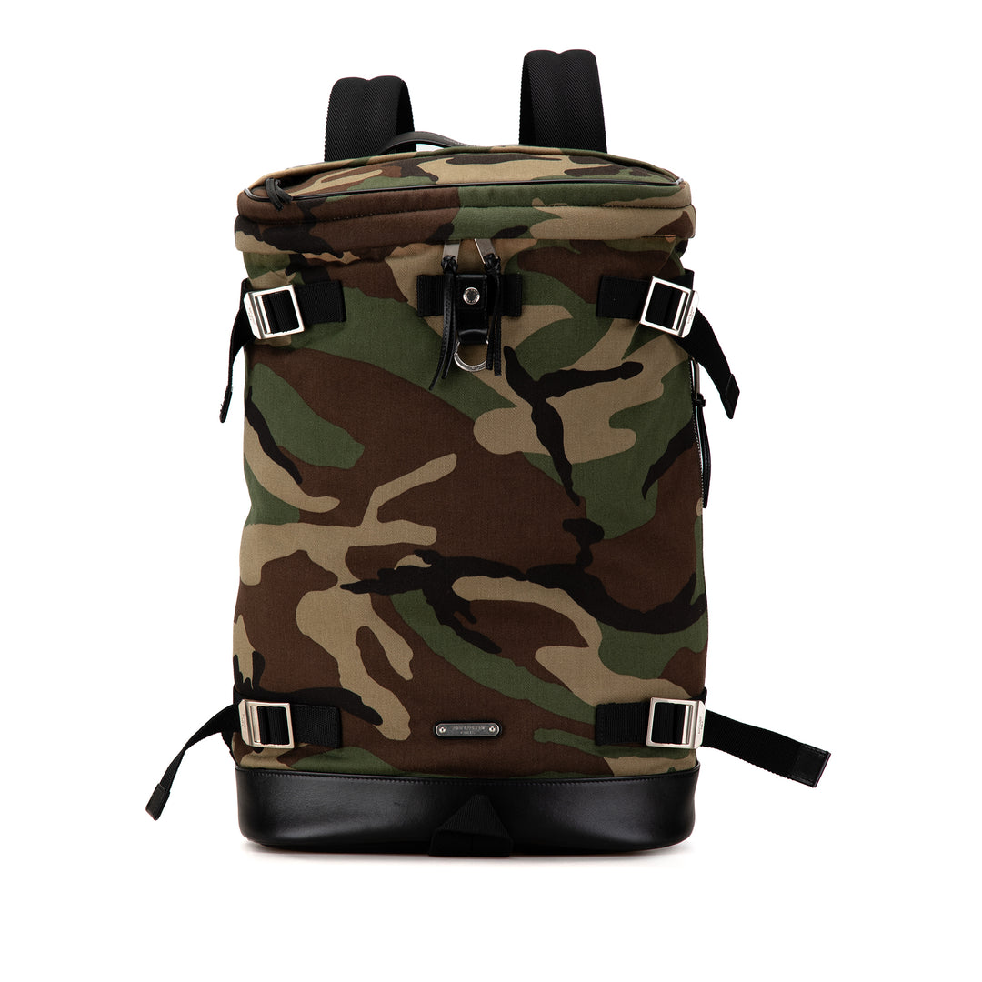 Canvas Camouflage Race Rivington Backpack Brown - Gaby Paris