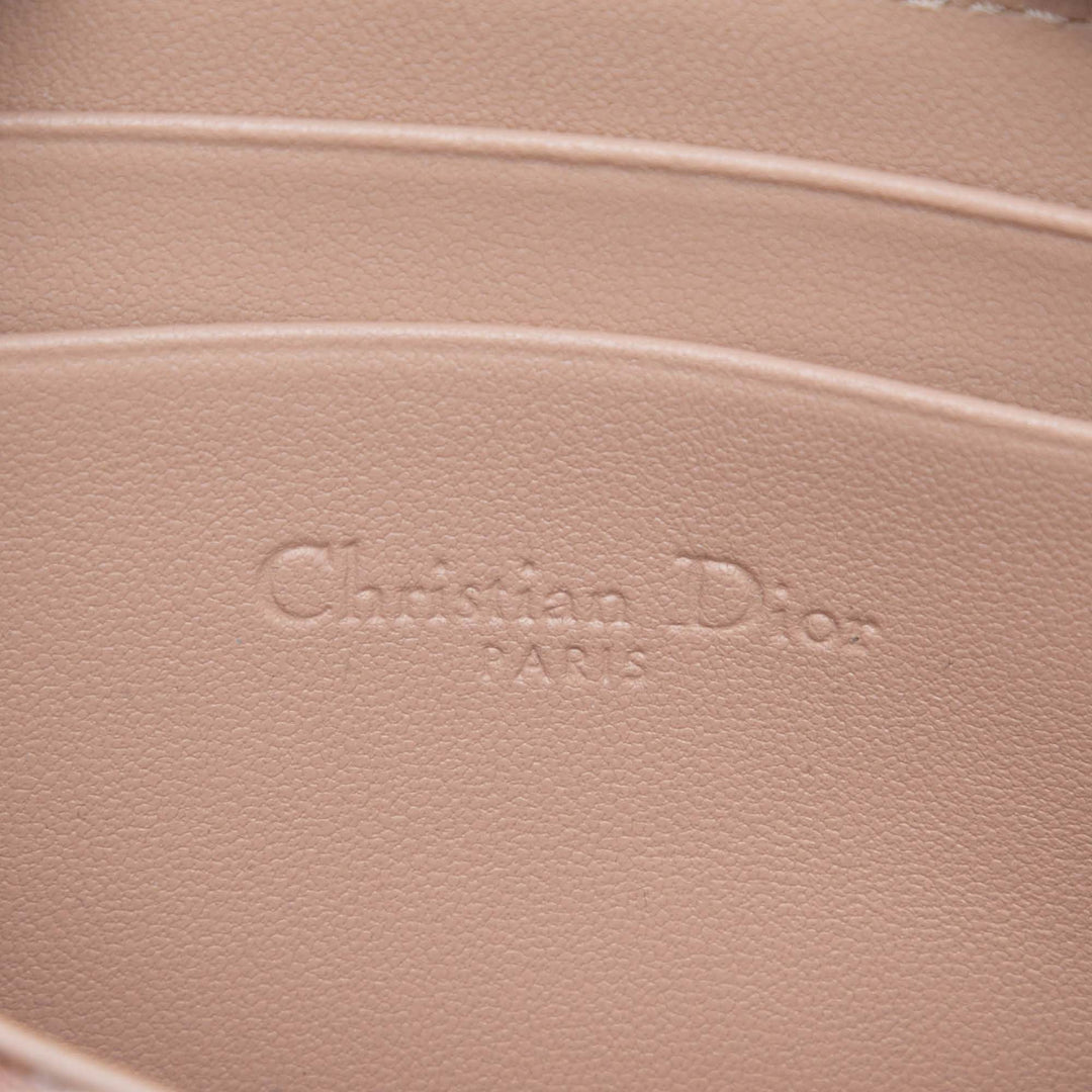 Dior Small Cuir d’agneau Cannage Lady Dior Voyageur Coin Purse