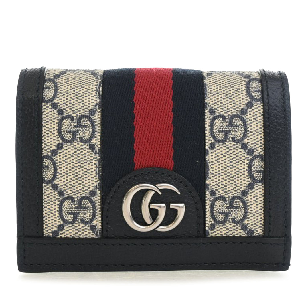 Gucci GG Supreme Web Ophidia Compact Portefeuille
