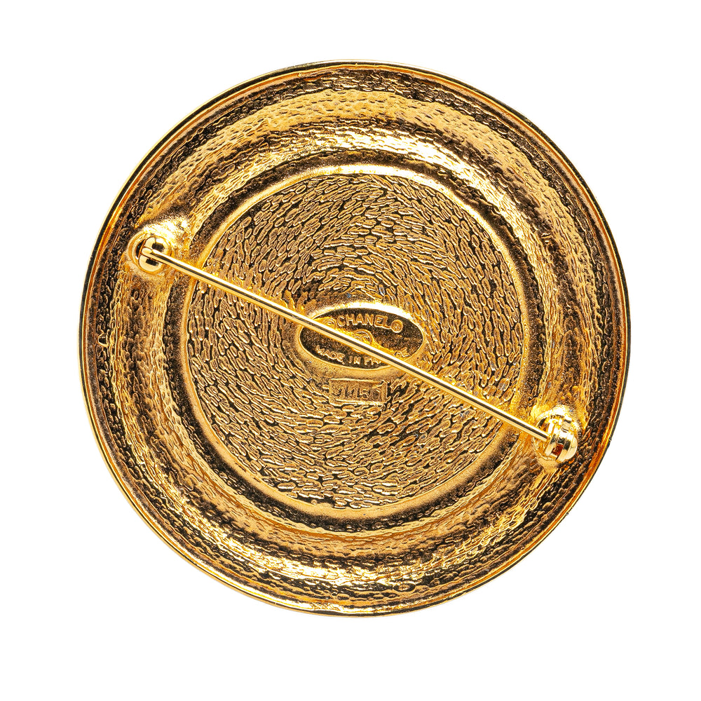 Gold Plated 31 Rue Cambon Brooch Gold - Gaby Paris