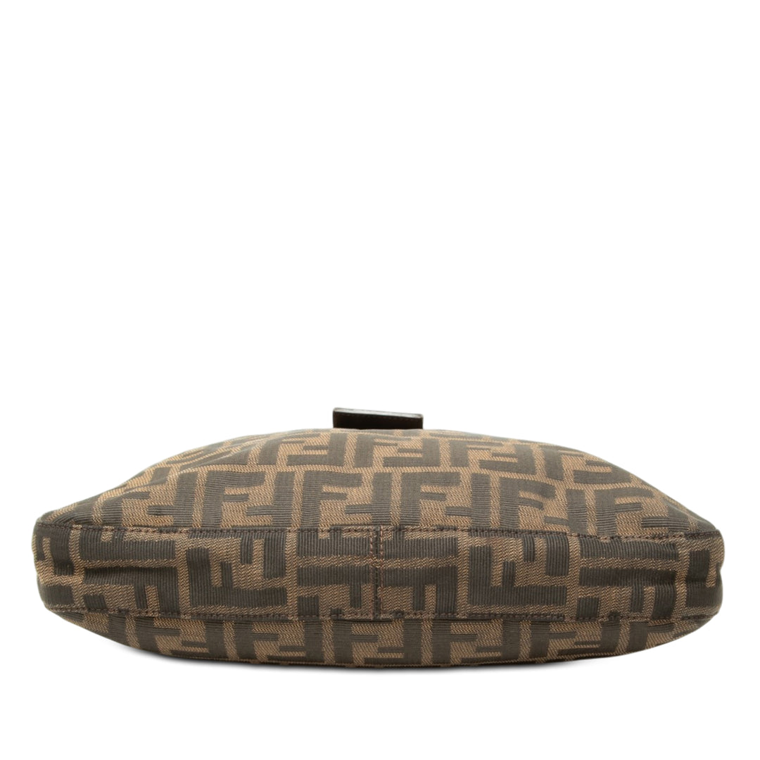 Fendi Sac porté épaule Zucca Marron – vue 3 – GABY PARIS