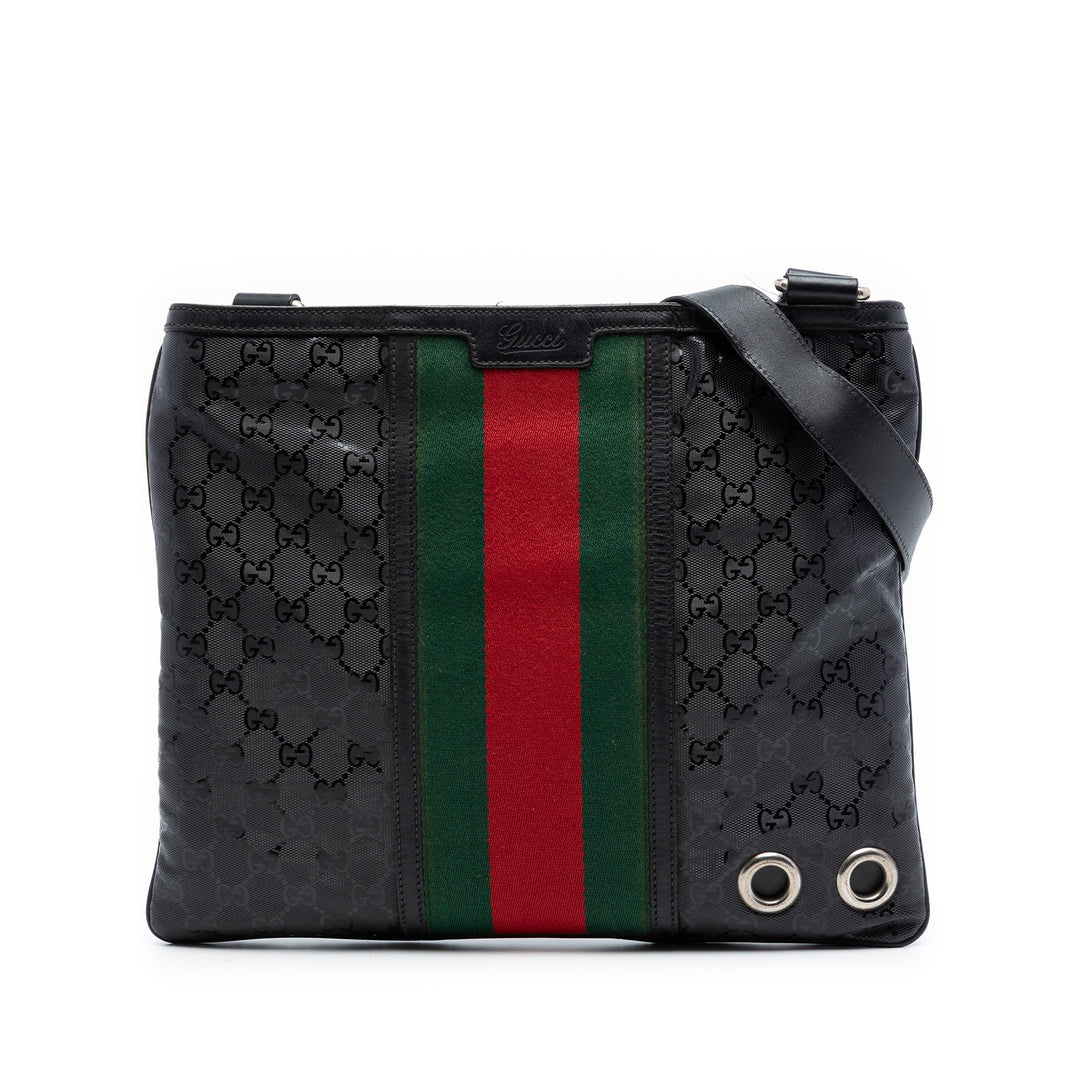 Gucci Fiat 500 Medium GG Imprime Web Messenger Sac