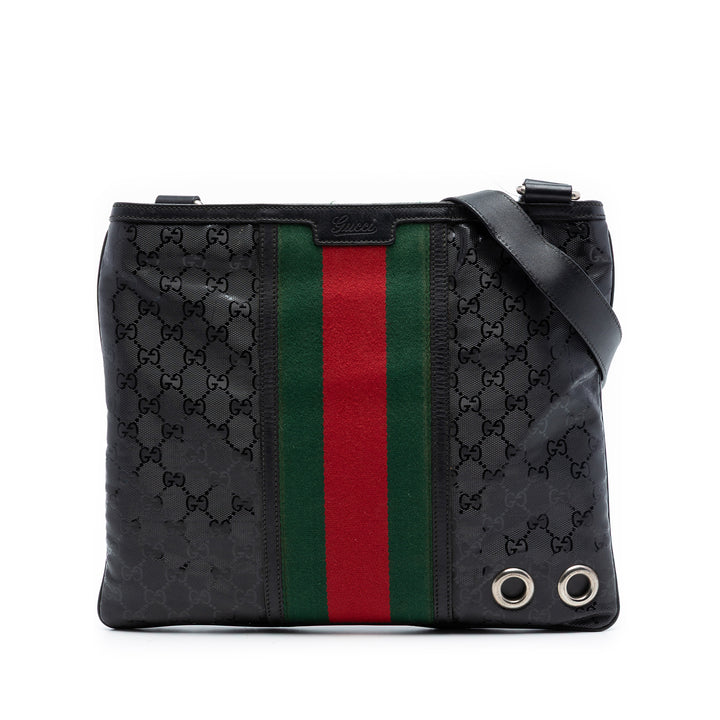 Gucci Fiat 500 Medium GG Imprime Web Messenger Sac