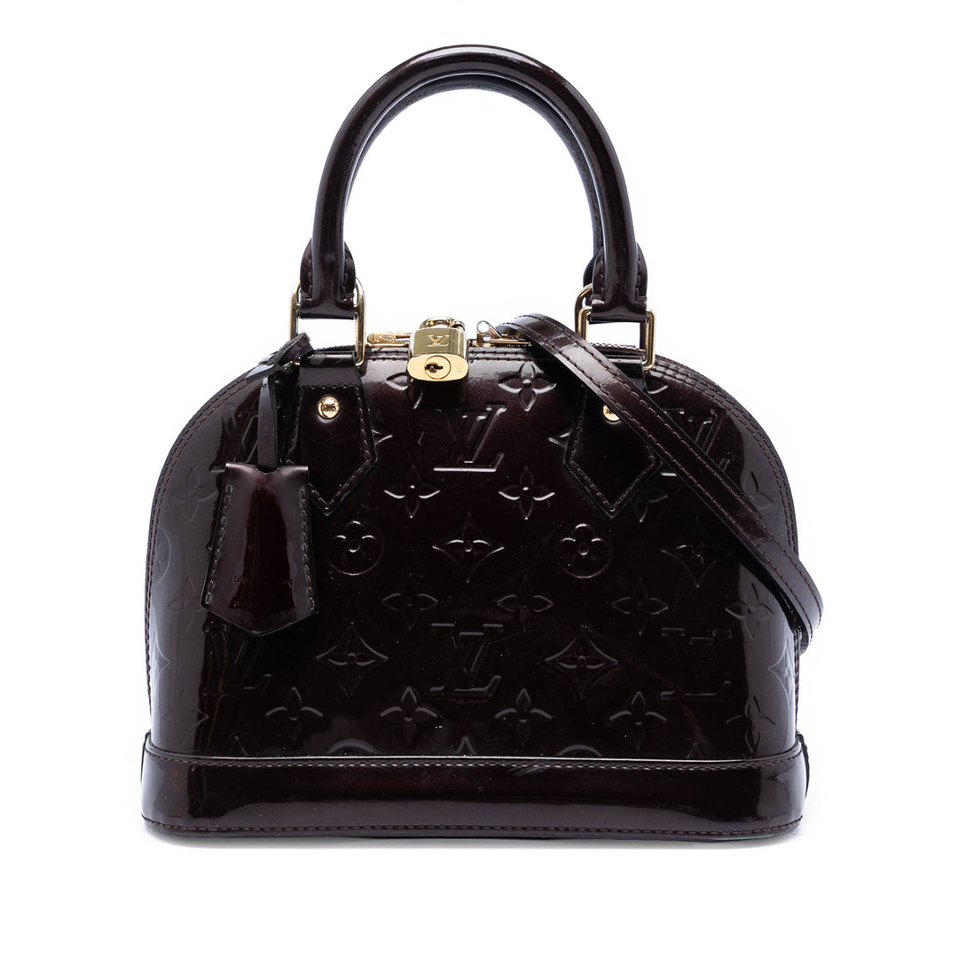 Alma BB Cuir verni Monogram Violet
