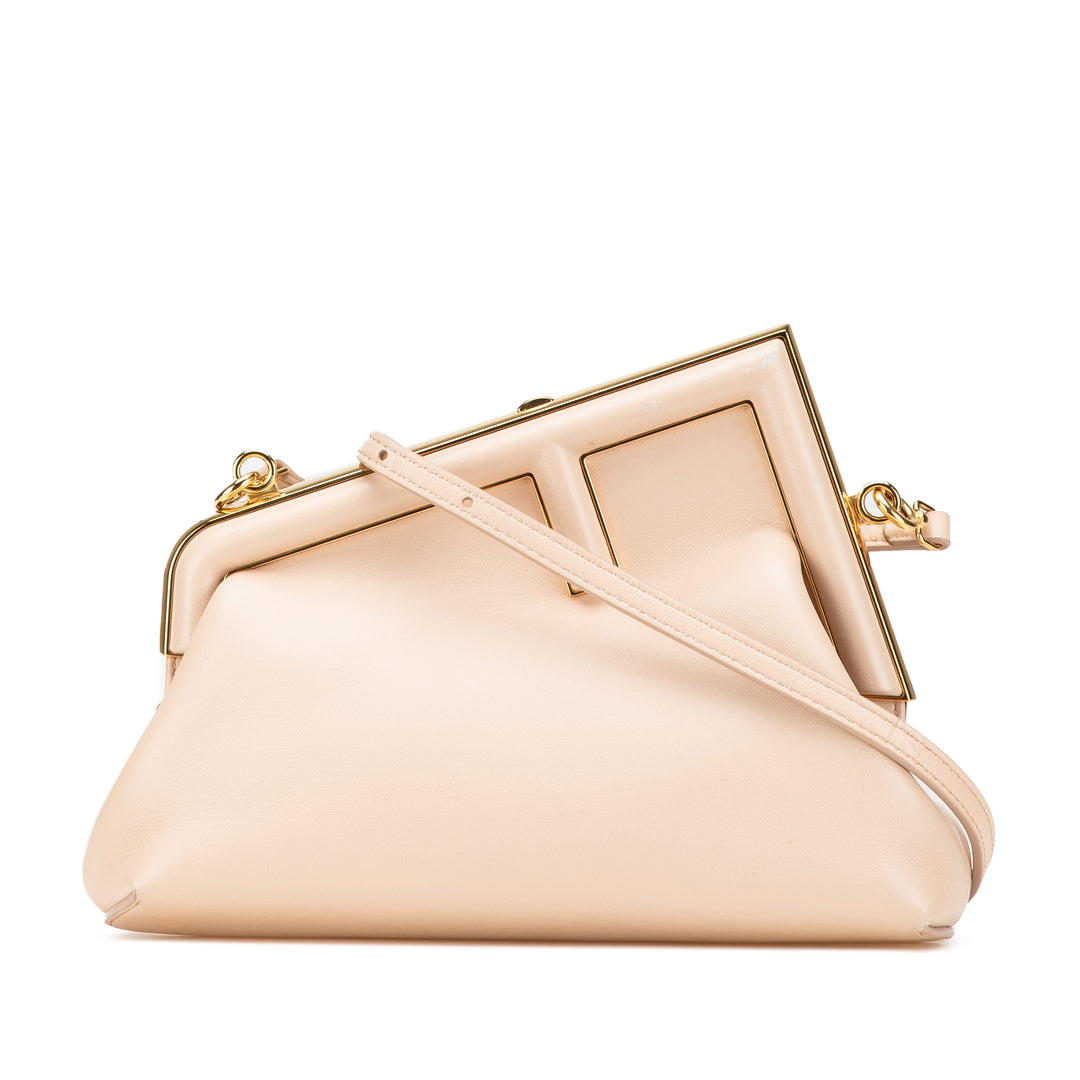 Small Nappa Fendi First Crossbody Brown - Gaby Paris