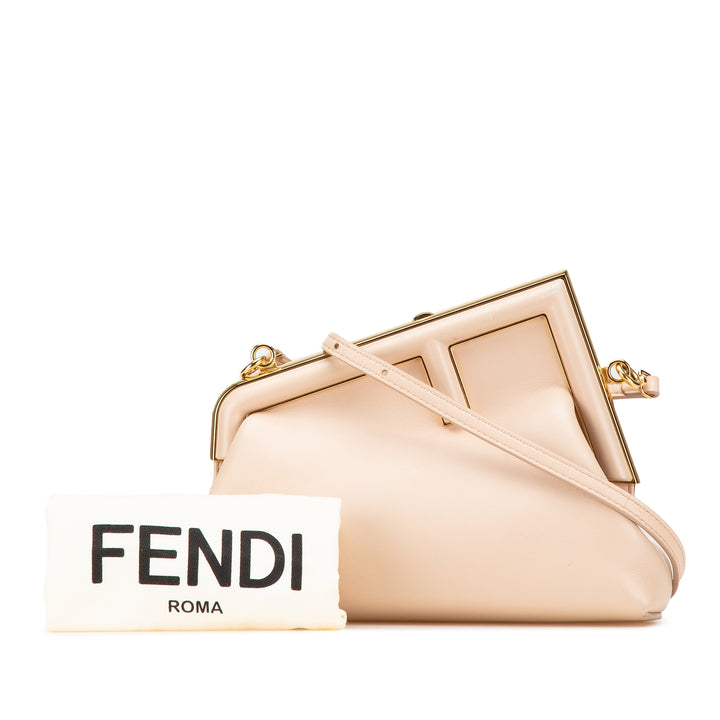 Small Nappa Fendi First Crossbody Brown - Gaby Paris
