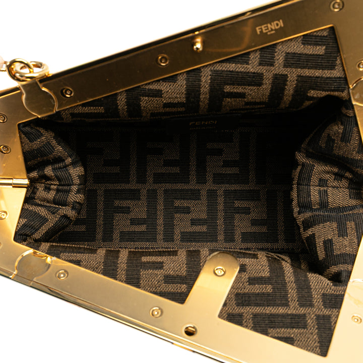 Small Nappa Fendi First Crossbody Brown - Gaby Paris