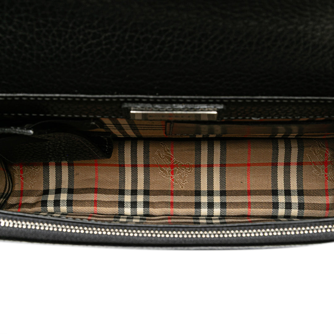 Leather Clutch Black - Gaby Paris
